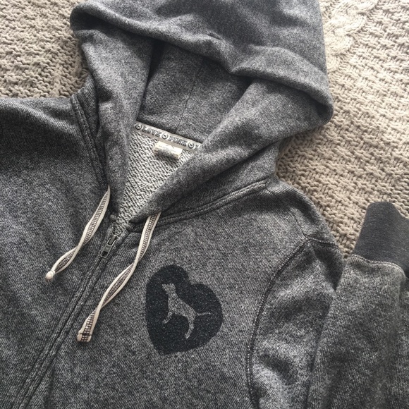 VS PINK grey hoodie - Picture 1 of 3
